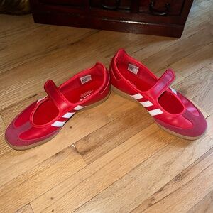 Red Adidas Mary Jane Samba